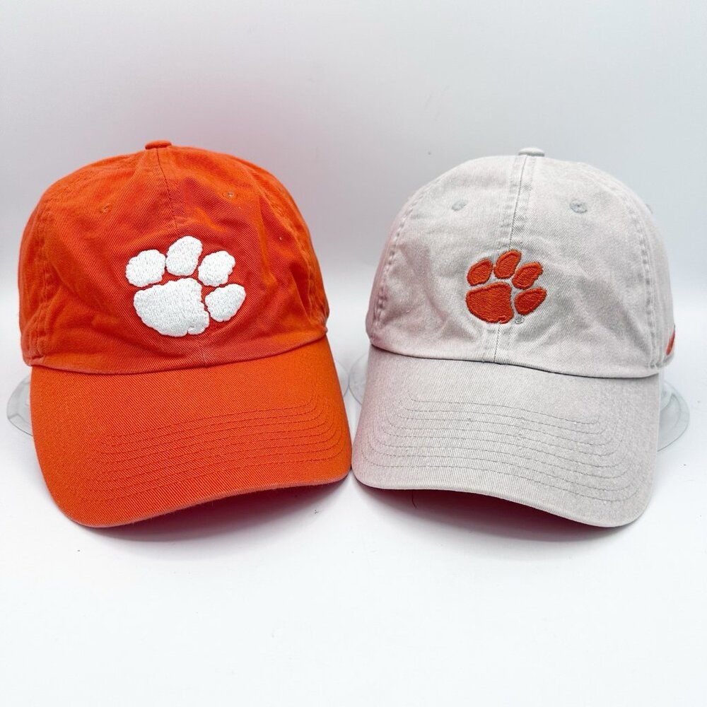 Lot of (2) Clemson University Tigers Hat Nike Heritage 86 Men’s Strapback OSFA